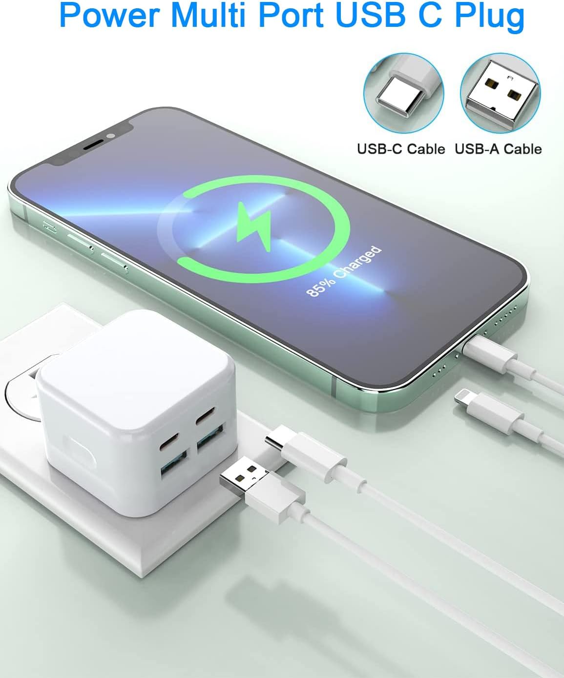 USB C Plug 2Pack Fast Charing Port