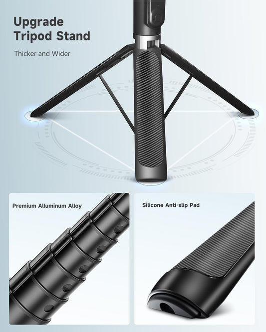 Phone Tripod & Selfie Stick, 180cm Aluminium All in One