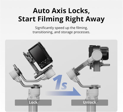 Gimbal Stabilizer with Auto Axis Locks