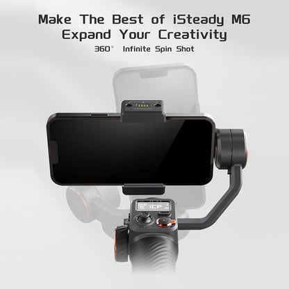 Portable Phone Vlog Gimbal with Magnetic Fill Light