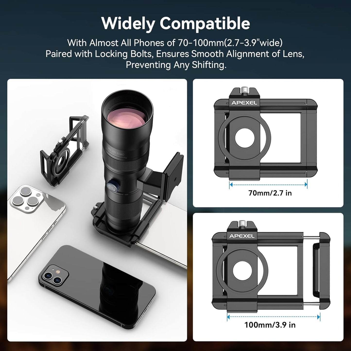 Zoom Telephoto Lens for Smartphones