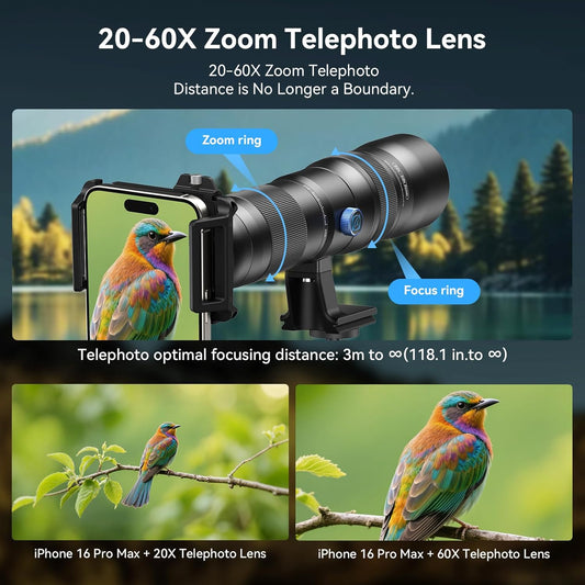 Zoom Telephoto Lens for Smartphones