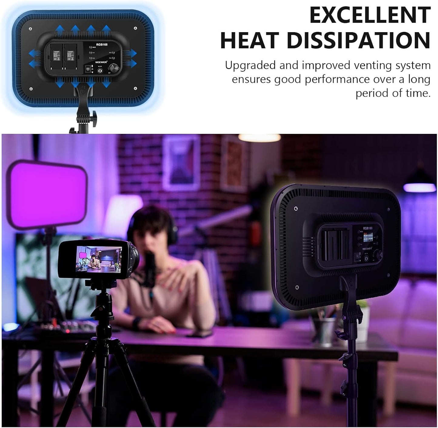 LED Video Panel Light with App Control