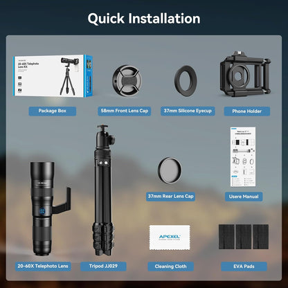 Zoom Telephoto Lens for Smartphones